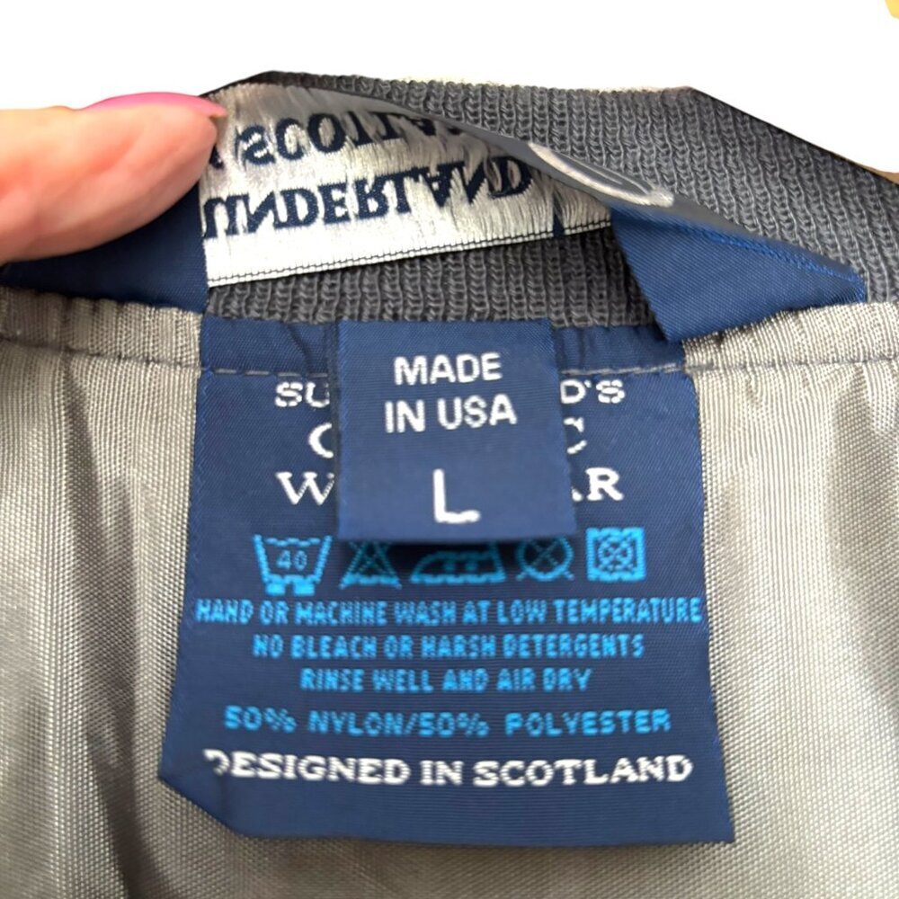 Sunderland of Scotland Classic Windwear Pullover Golf Vest Size L Made in USA - Picture 7 of 7